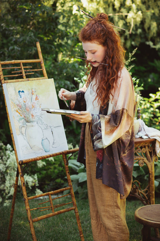 The Artist bamboo kimono cardigan side