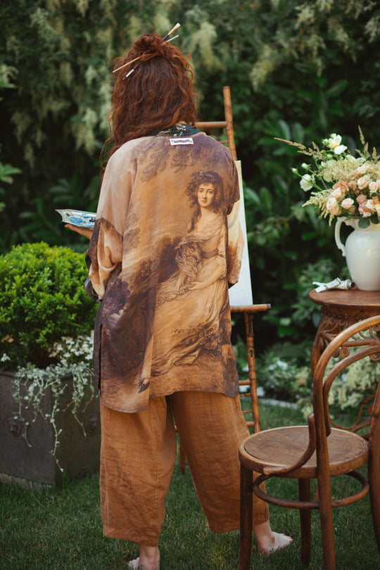 The Artist bamboo kimono cardigan back