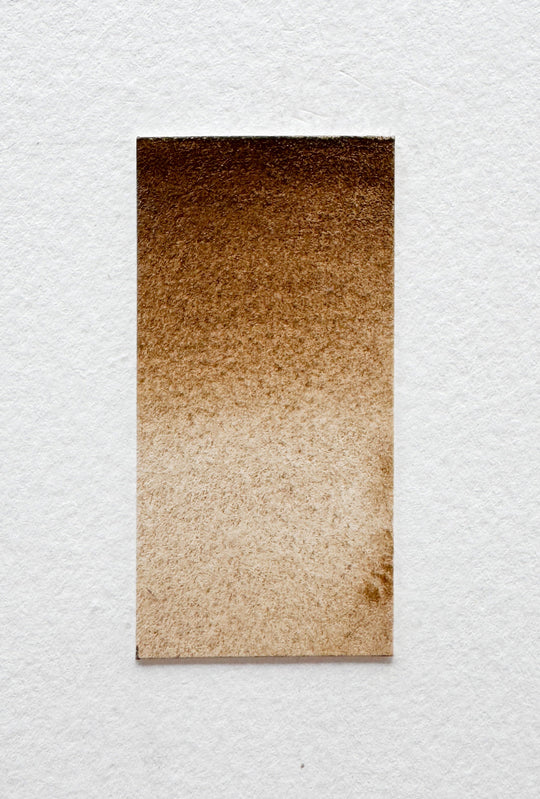 Burnt umber watercolor swatch