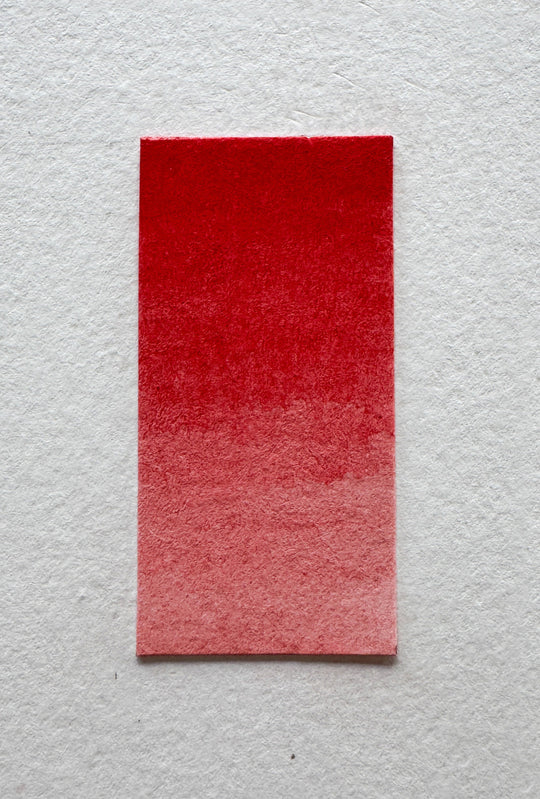 Cinnabar watercolor swatch