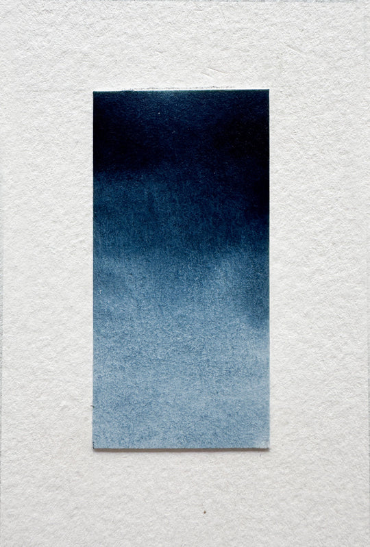 Indigo watercolor swatch