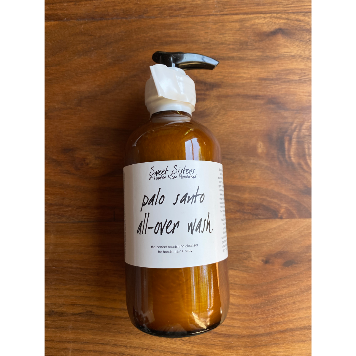 Palo santo all over body wash shampoo conditioner