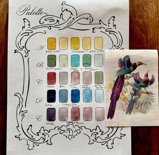 Watercolor palette
