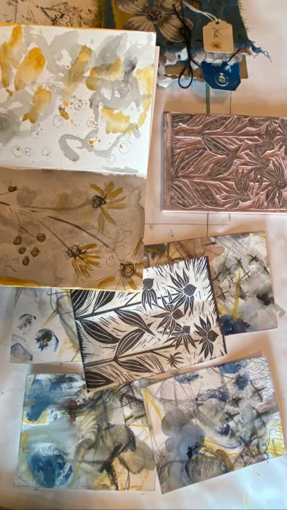 Art examples from the Botanist's Garden retreat