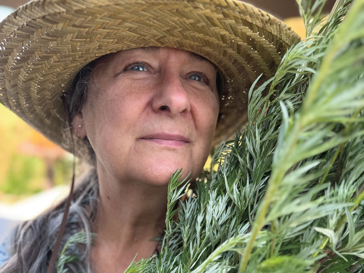 Kate breathes in Motherwort herb