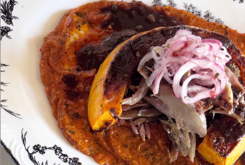 confit duck and butternut squash