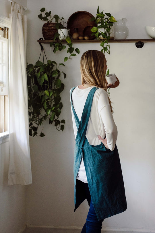 Cotton Cross Back Apron