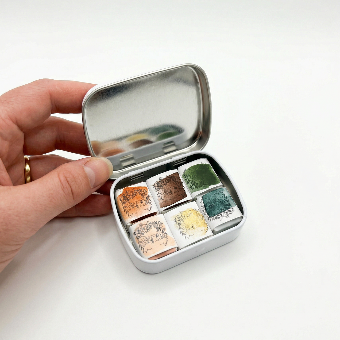 Artemisia Gentileschi inspired 6 pan watercolor paint set
