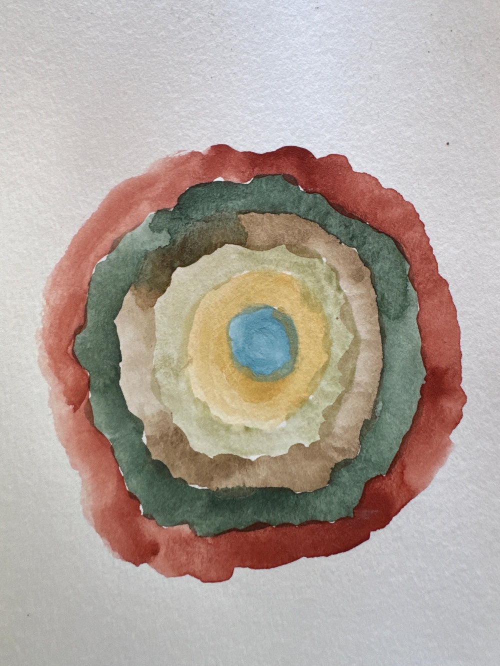Bullseye color chart from Earth Pigment set