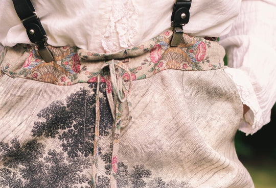 Market of Stars Artist Pant in Still I Rise print waistband detail
