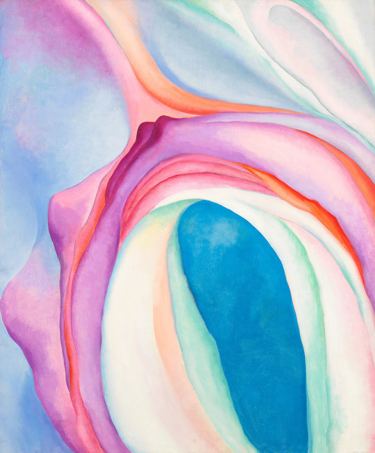 abstract floral painting by Georgia O&