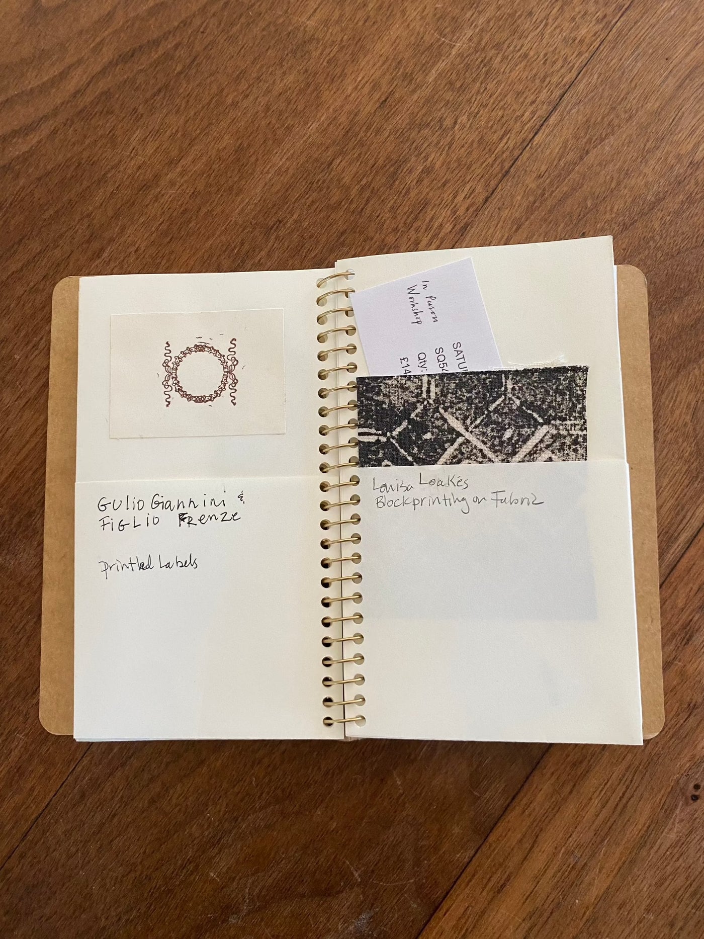 Notebook from my latest travels