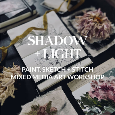 Shadow + Light mixed media art retreat
