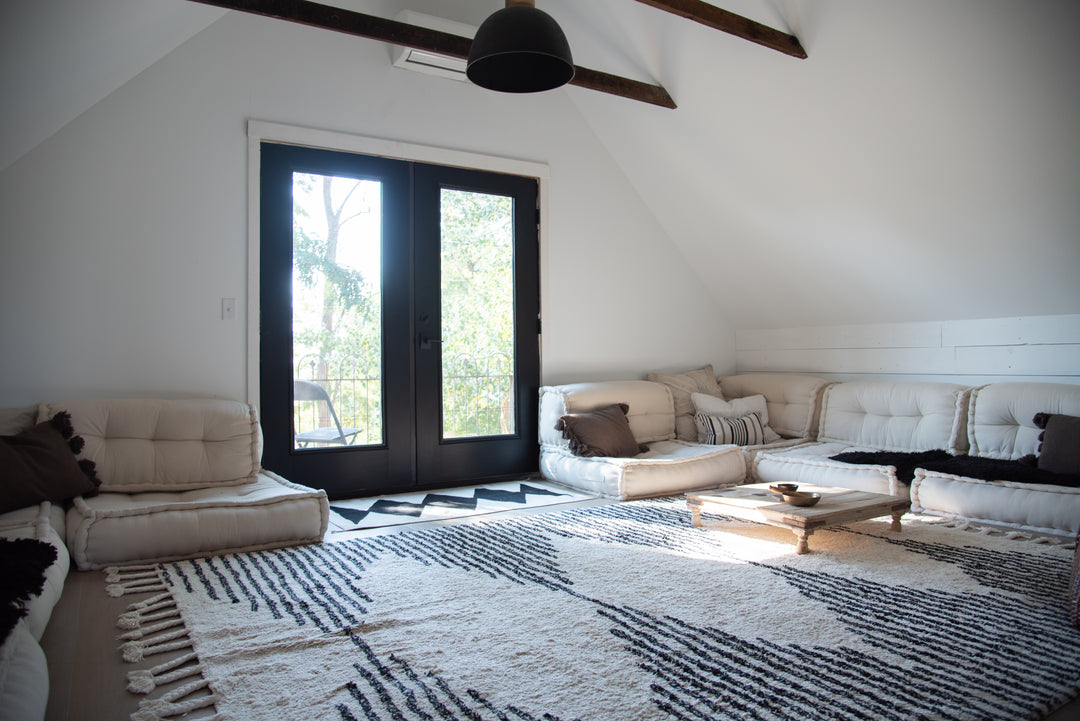 Upstairs lounge at the bee house studio