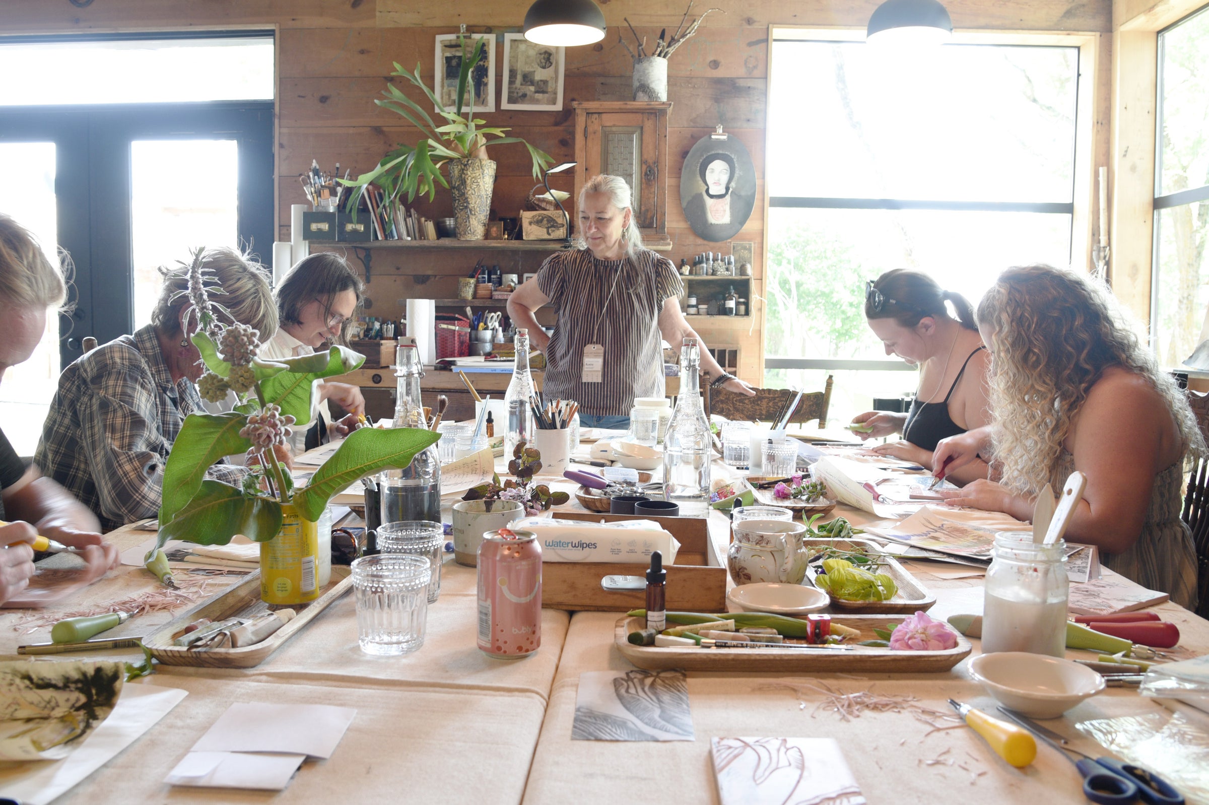 Botanist's garden in the Bee house studio