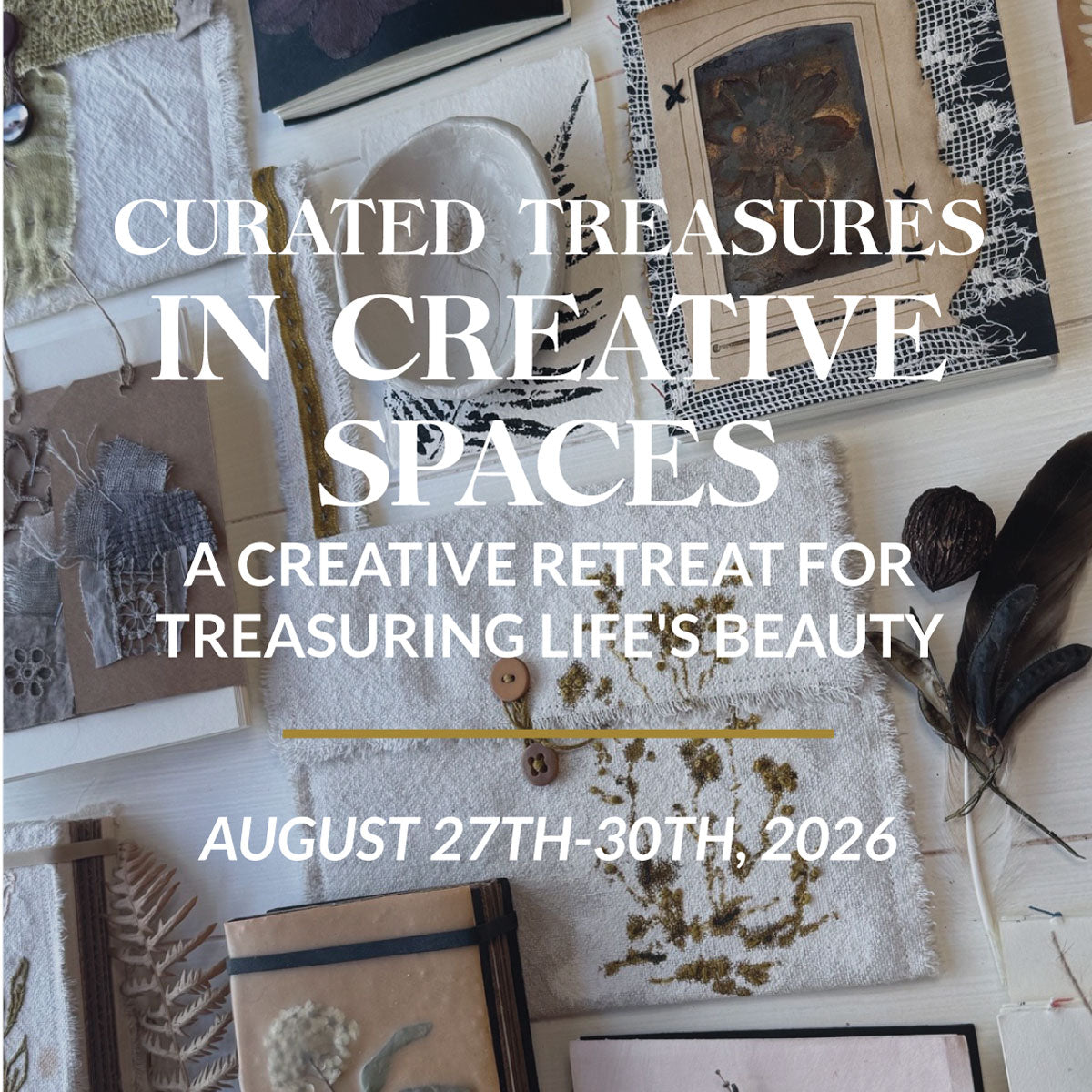 Curated Treasures Creative Workshop title page
