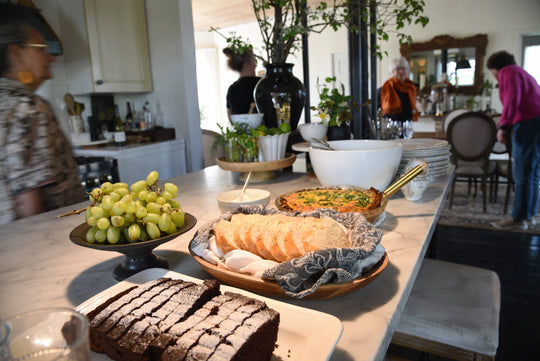 Breakfast spread at hunter moon homestead