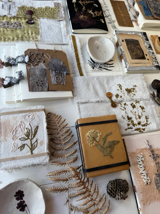 Curated Treasures art workshop examples