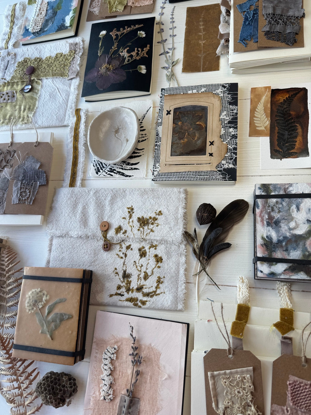 Curated Treasures art workshop examples