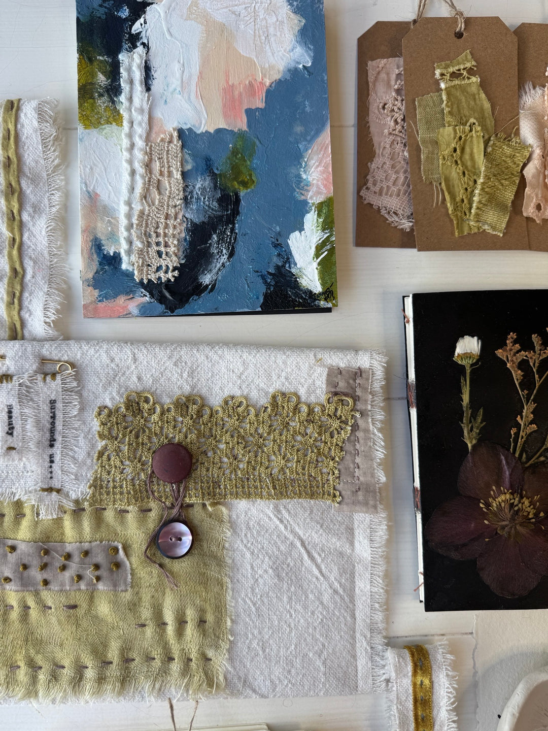 Curated Treasures art workshop examples