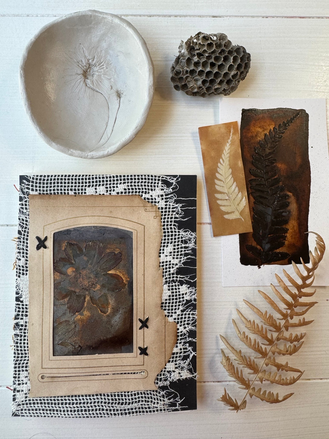 Curated Treasures art workshop examples