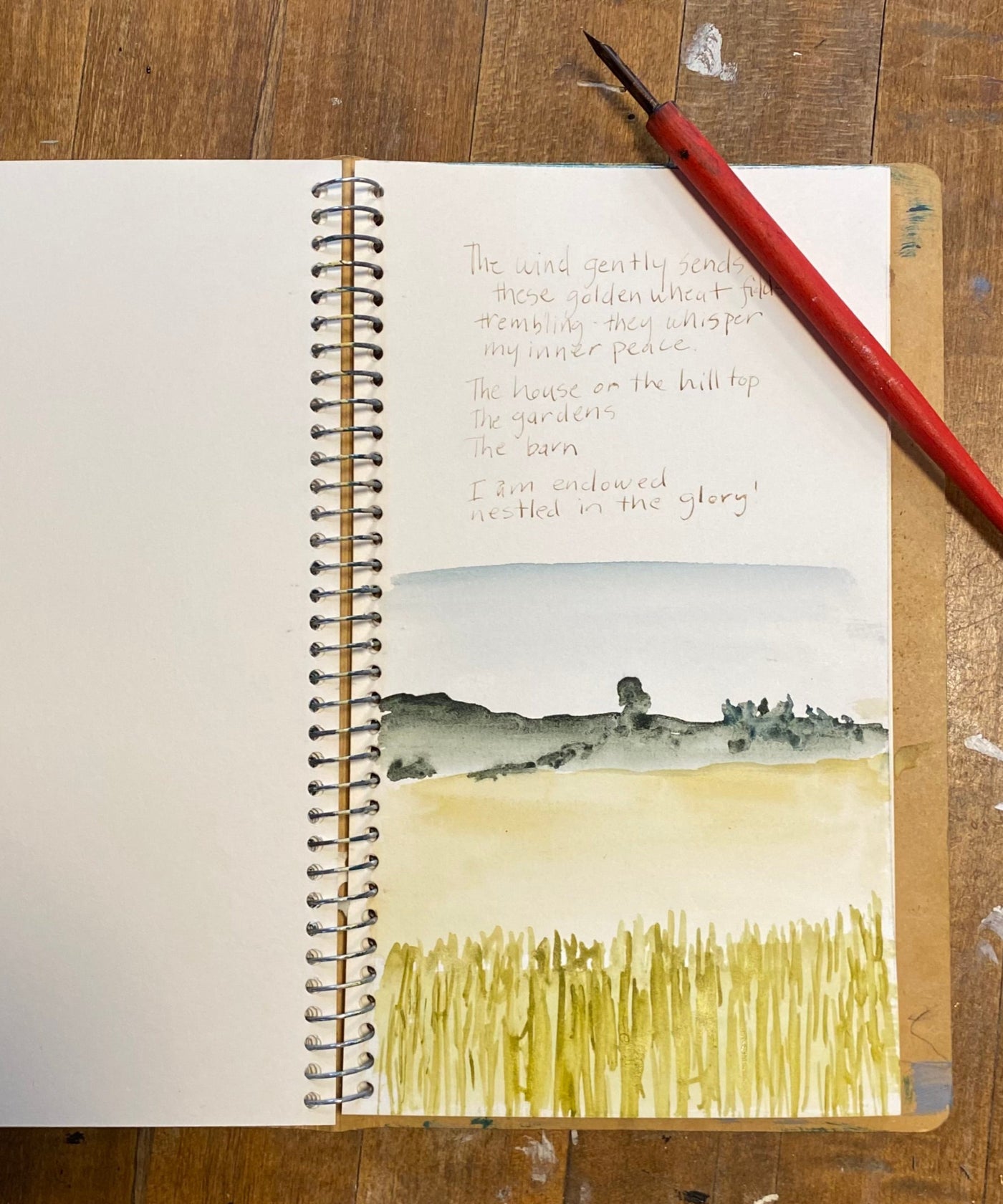 Poetry and place in an artist's sketchbook