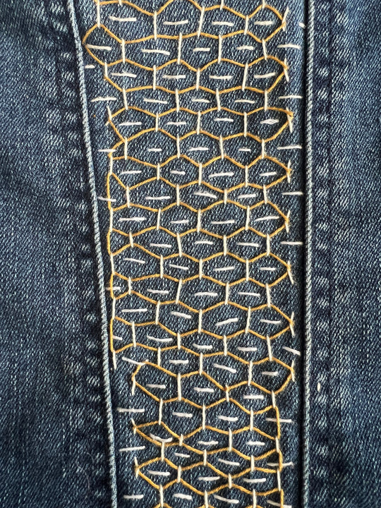 Wabi-sabi stitch technique