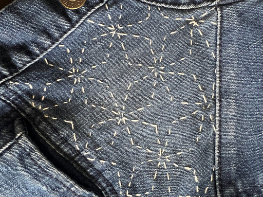 Demin embroidery by Chelsey Byrd