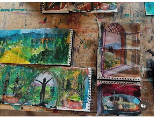 Elaine Speirs landscape sketches