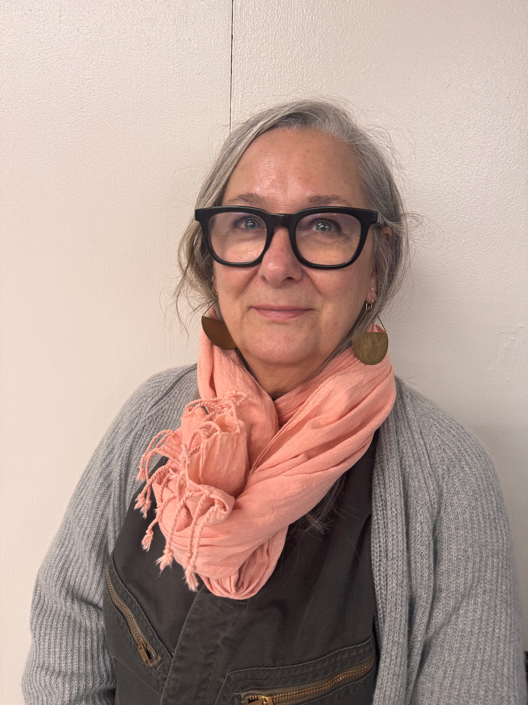 hand dyed pink scarf