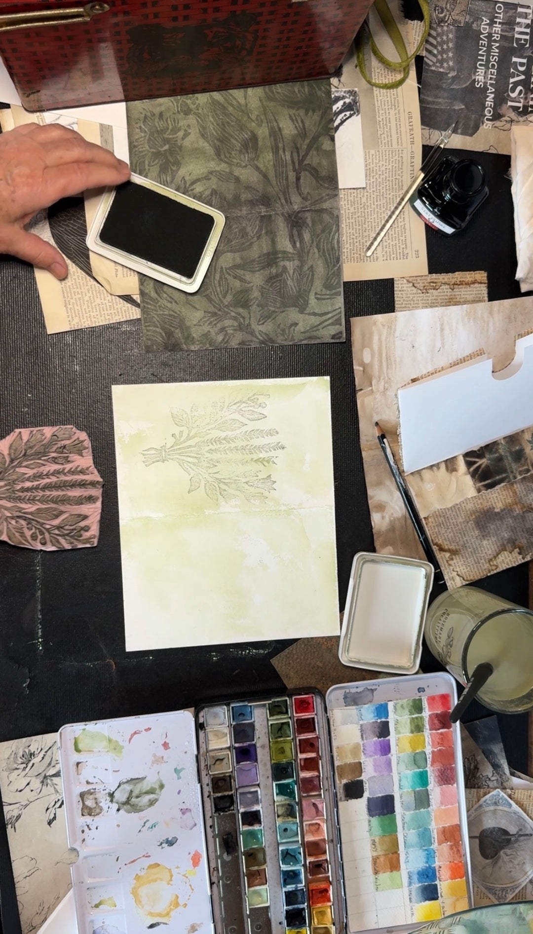 Reimagining the past online art class stamping techniques