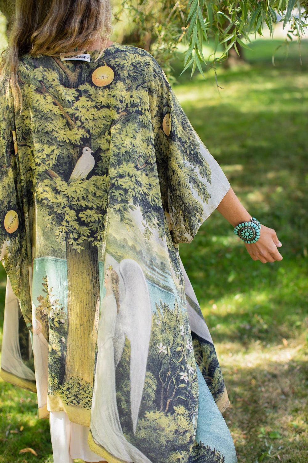 Tree of life goddess kimono duster robe