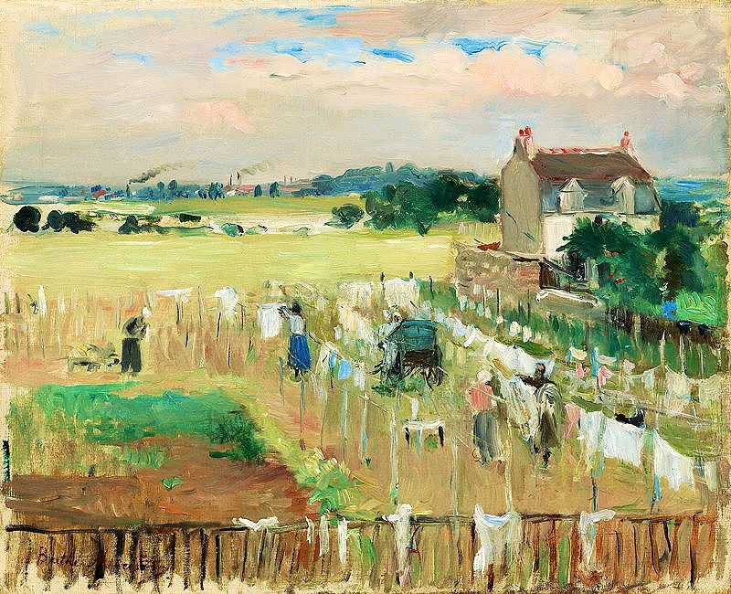 Landscape painting by Berthe Morisot