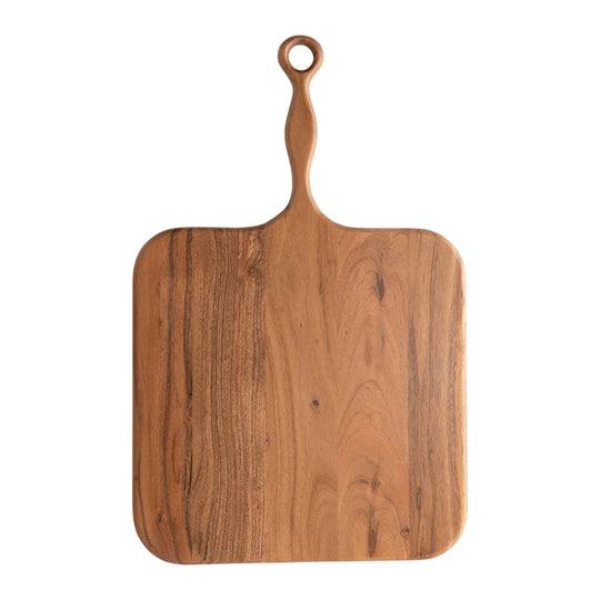 Acacia Wood Charcuterie Board with Handle
