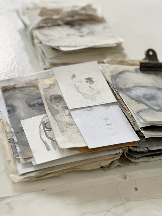 Jeanne Oliver Portraits In The Raw sketchbook