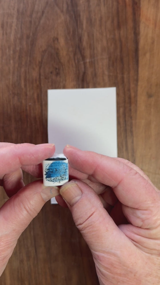 Denim blue watercolor paint