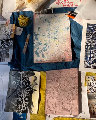 Art examples from the botanist's garden workshop