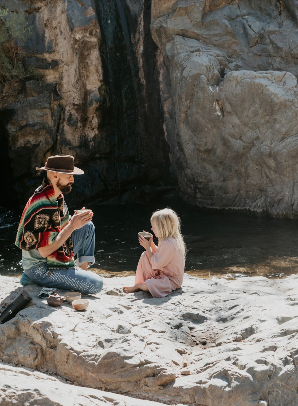 Jason Mulligan workshop guide with his daughter